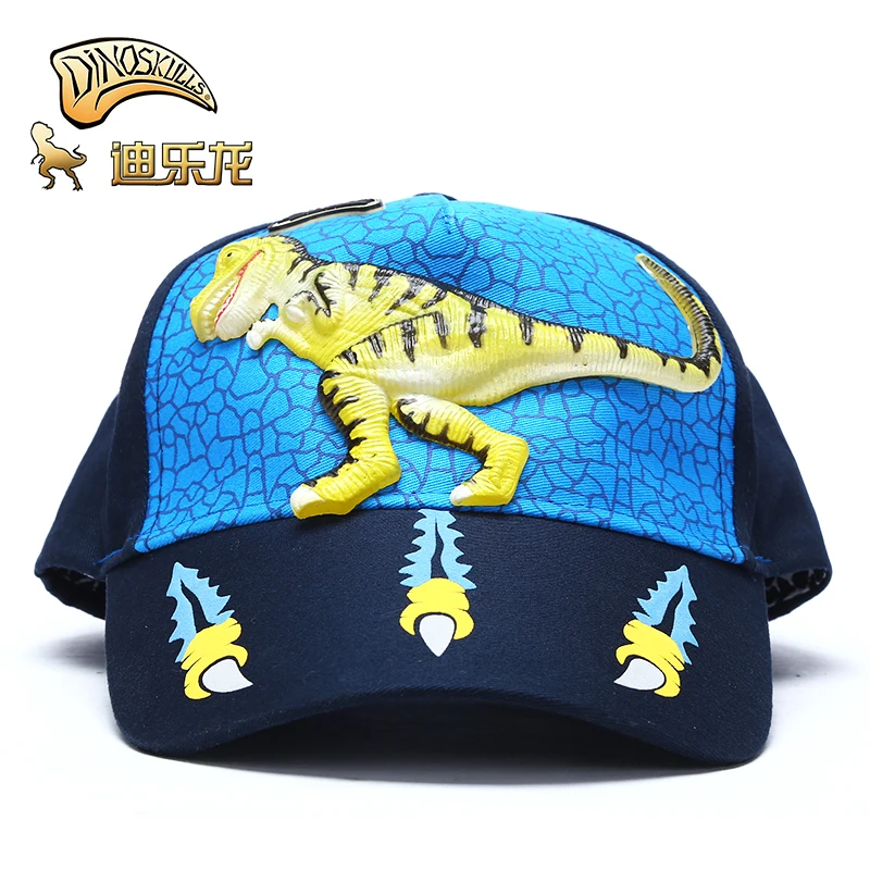 T-rex Dinoskulls Динозавр Детская шляпа T-rex для бейсболка для мальчиков детская летняя Солнцезащитная шляпа анти-УФ Солнцезащитная наружная шляпы для путешествий от 2 до 8 лет - Цвет: T-rex