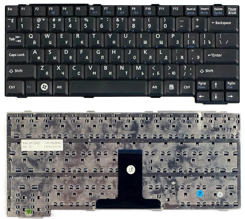 Клавиатура для Fujitsu-Siemens LifeBook L1010 Series Русская Чёрная p/n: V052626AS1 | Компьютеры и офис