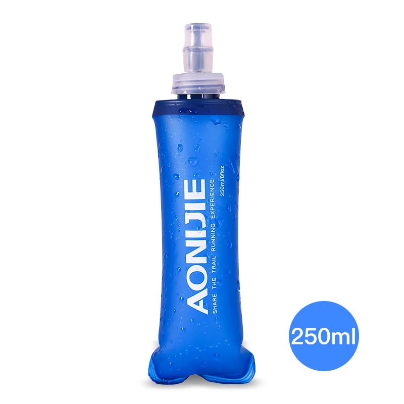 SD09 250ml AONIJIE гидратационная упаковка мягкая колба Складная складная бутылка для воды 250 мл 500 мл ТПУ бесплатно для бега поясная сумка жилет SD09 SD10 - Цвет: SD09 250ml