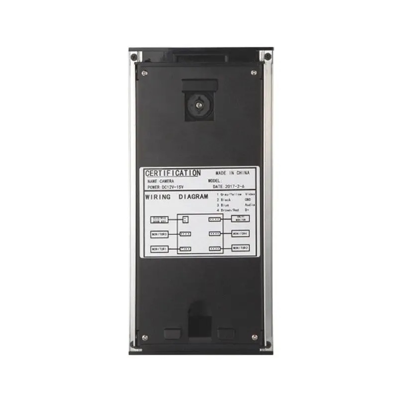

Video Intercom 7 Inch Memory Video Doorphone Apartment Building Intercom System With 2 Rooms