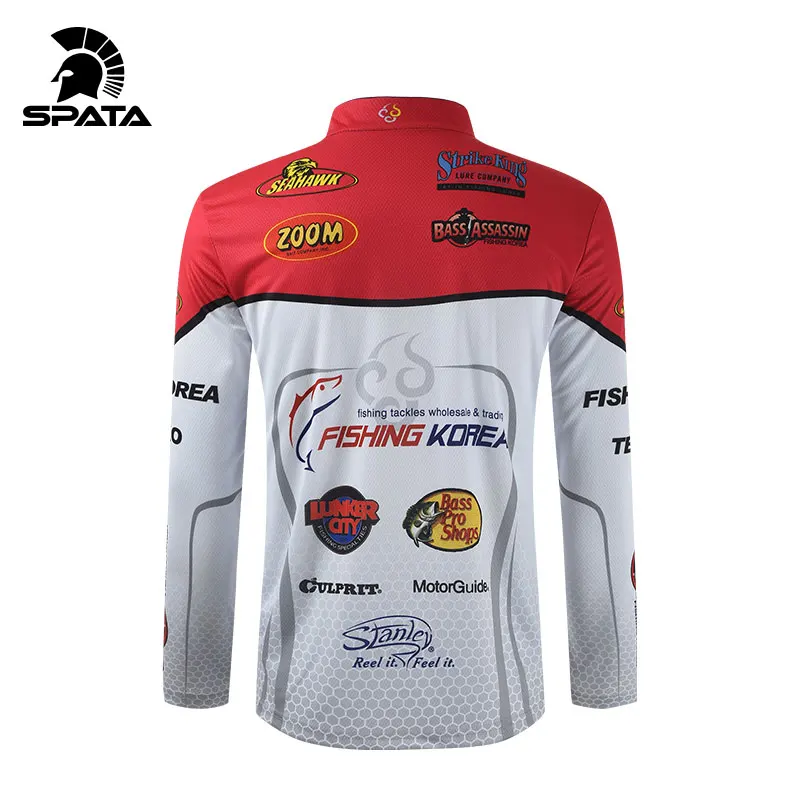 Спиннинговая рыболовная рубашка SPATA быстросохнущая Джерси с длинным рукавом