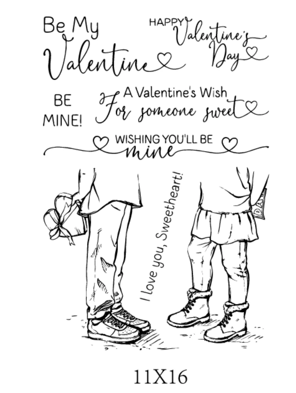 Прозрачный силиконовый штамп для ног/печать скрапбукинга своими