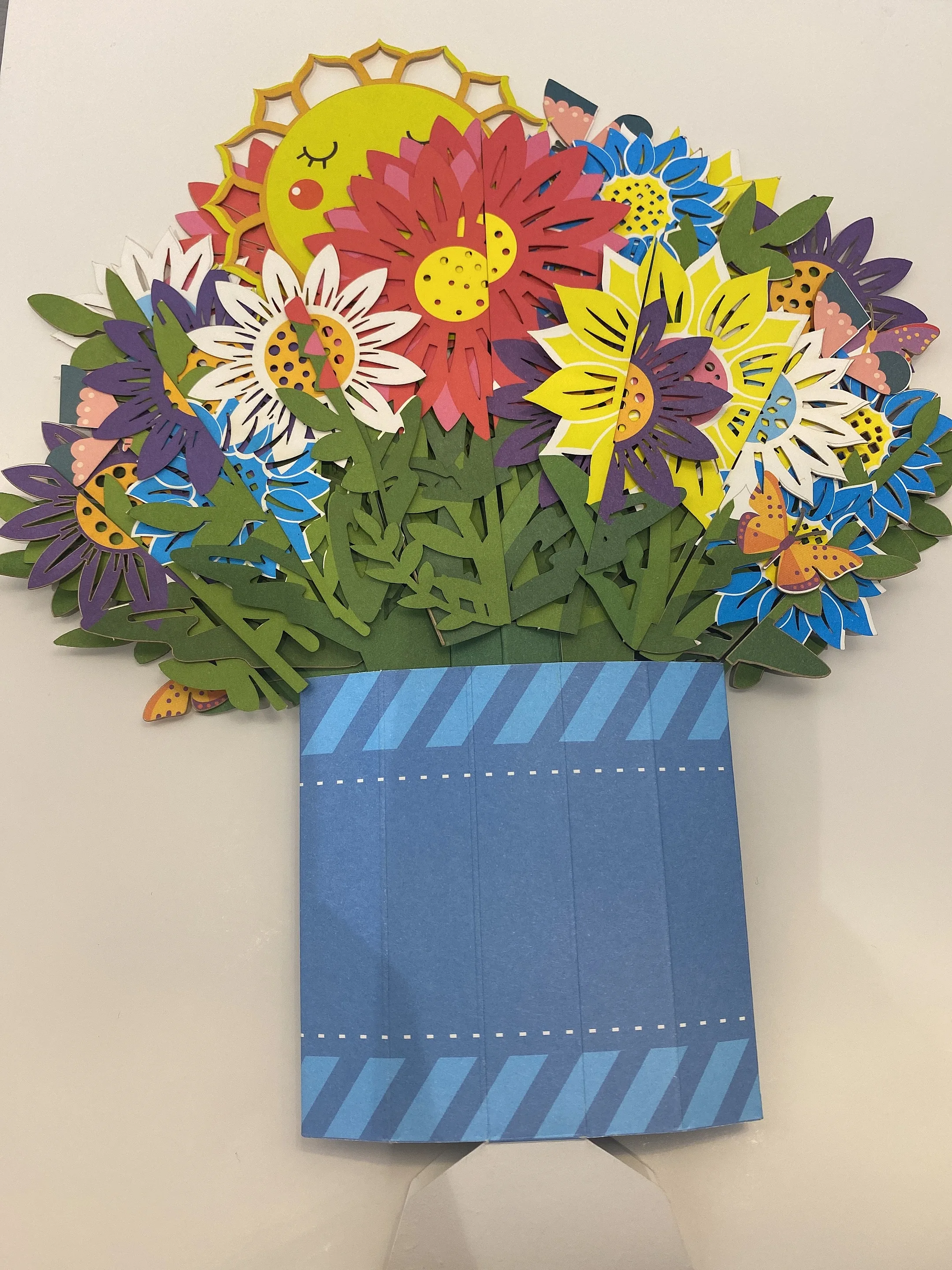 Букет цветов на день рождения 3D открытки букет День Благодарения открытка для