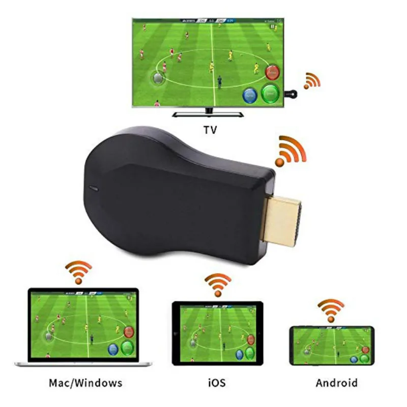 Беспроводной ТВ приемник M2 HDMI совместимый для IOS и Android адаптер Miracast с поддержкой
