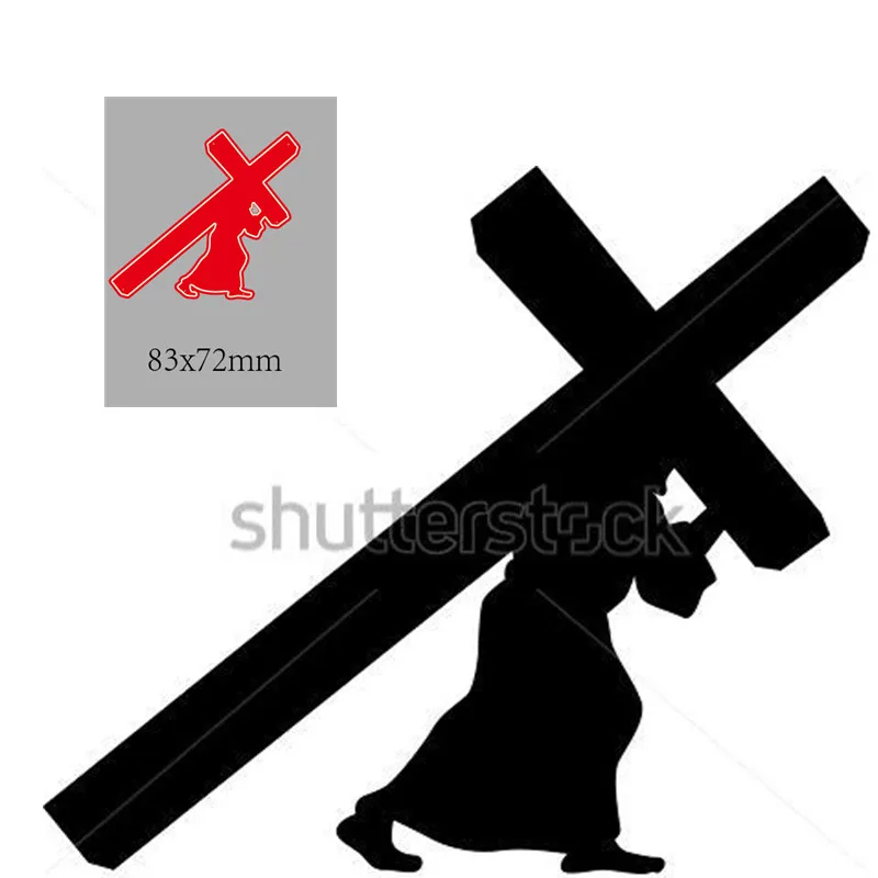 Металлические штампы для резки форма Иисуса крест украшение скрапбукинга бумаги