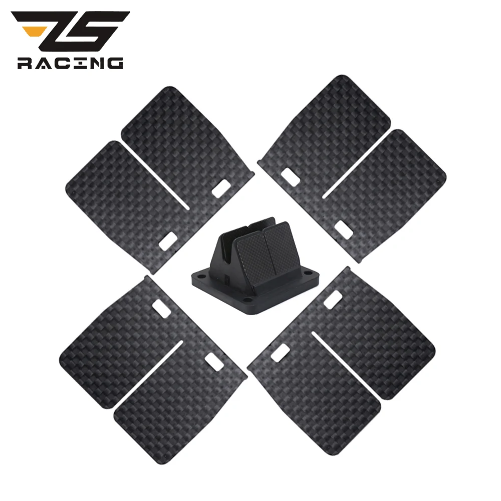 

ZS гоночный тростниковый клапан из углеродного волокна для мотоцикла Dit Bike, гибкий двухступенчатый тростниковый клапан для Yamaha YZ85 1993-2001, угле...