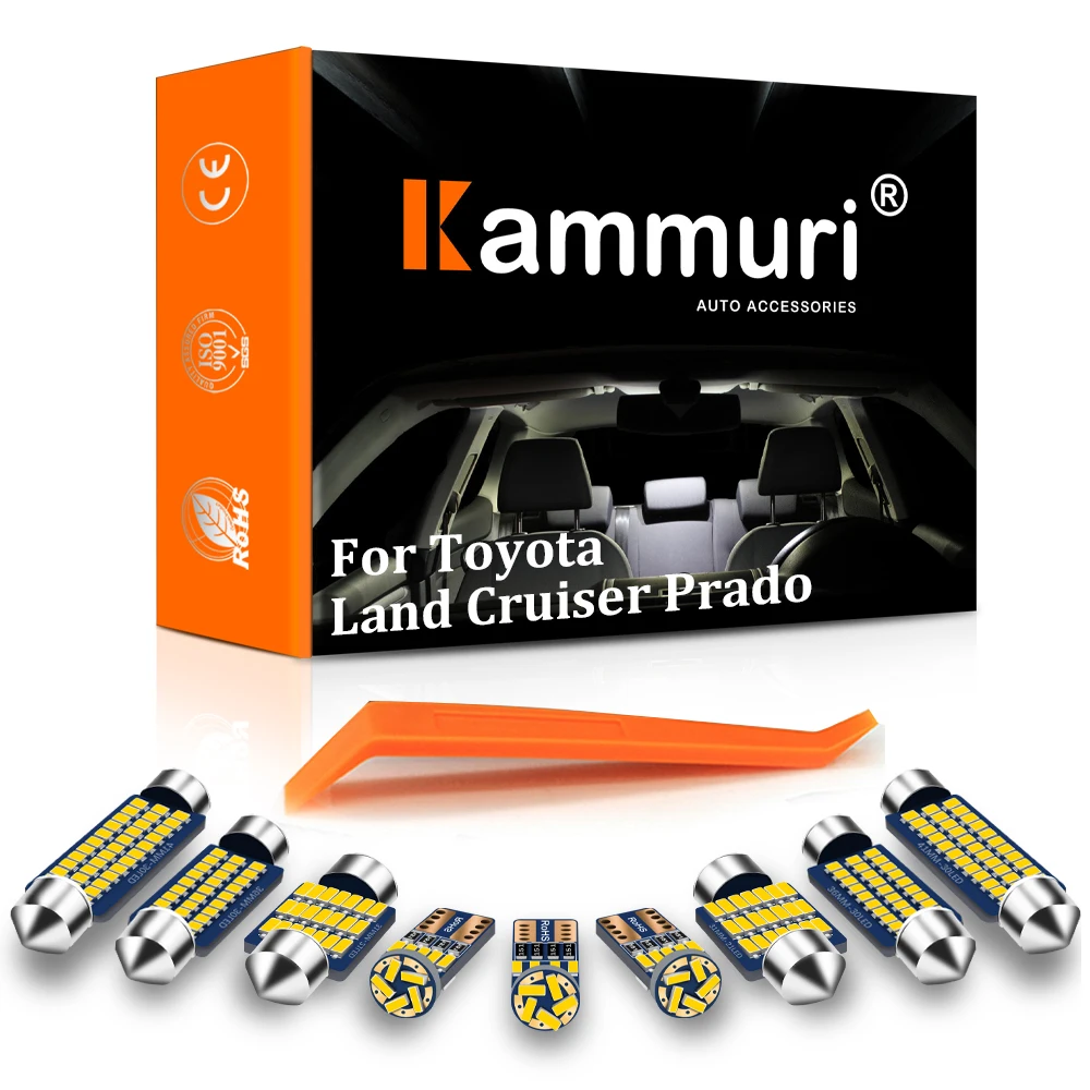 100% белый Canbus без ошибок для Toyota Land Cruiser 80 100 200 Prado 120 150 FJ светодиодный светильник