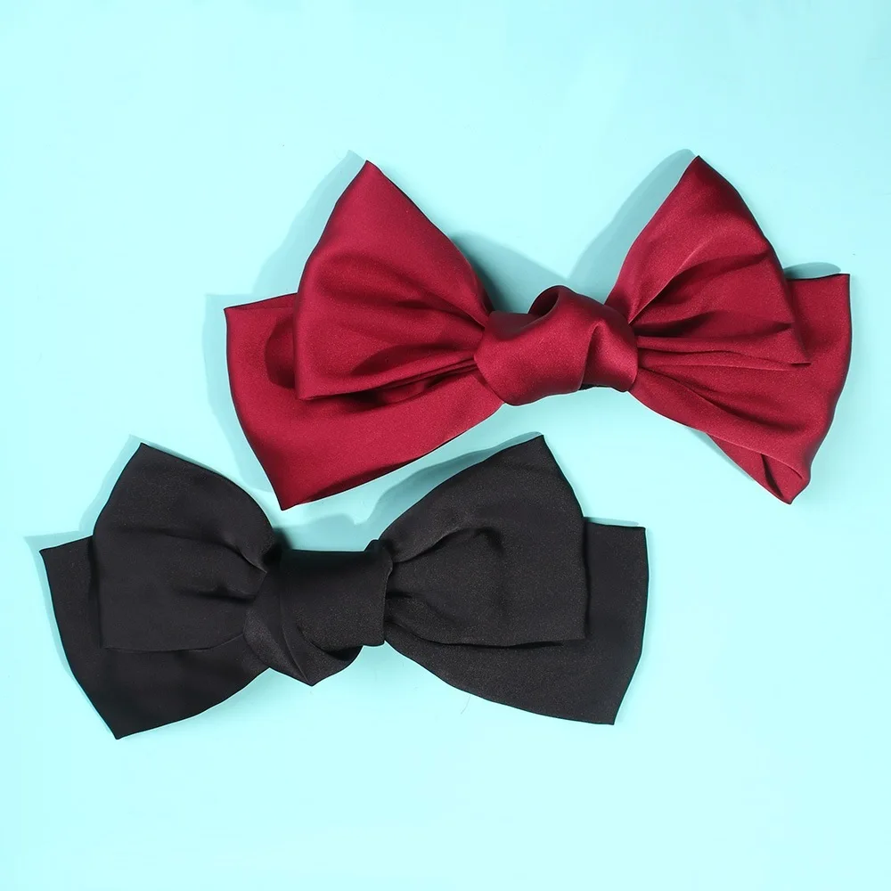 Романтическая женская заколка большого размера заколки для волос с бантом