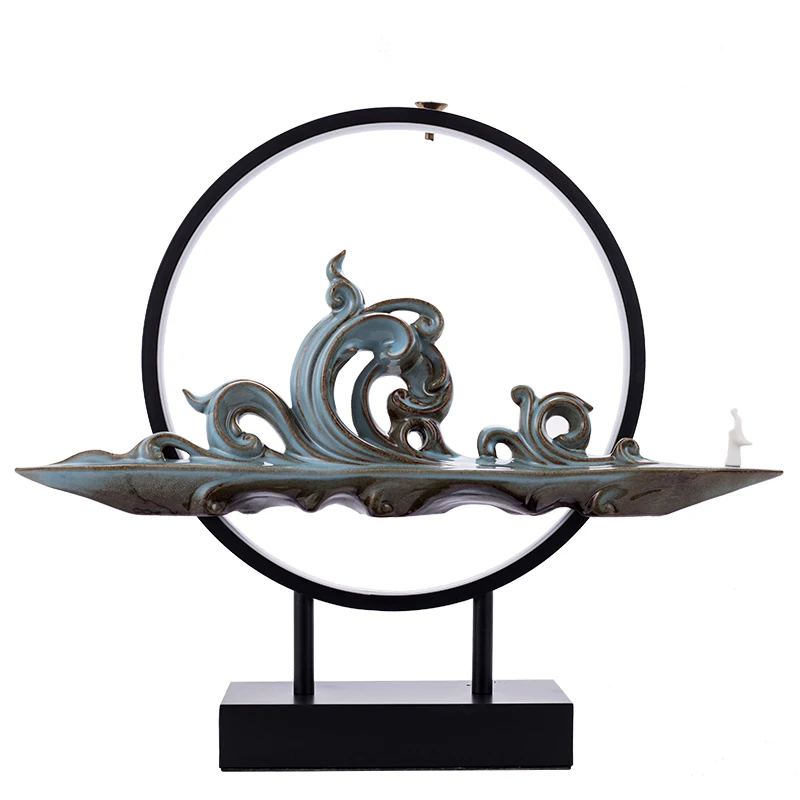 

Creative Light Backflow Incense Burner Modern Minimalist Incense Holder Living Room Office Desktop Incensario Home Decor EB5XL