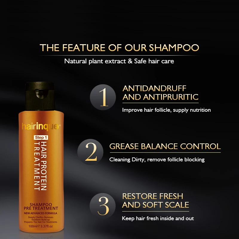 HAIRINQUE 100 шампунь для волос 200 мл предварительно очищающее средство глубокой