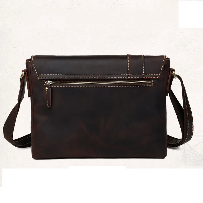 Портфель мужской из спилковой кожи брендовый деловой чемоданчик на плечо сумка