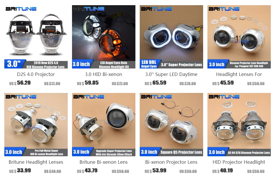 Би-ксенон HID проектор фары линзы обновление 3,0 ''Супер H1 ксеноновые линзы для H7 H4 автомобильные аксессуары модифицированный DIY Стиль LHD RHD