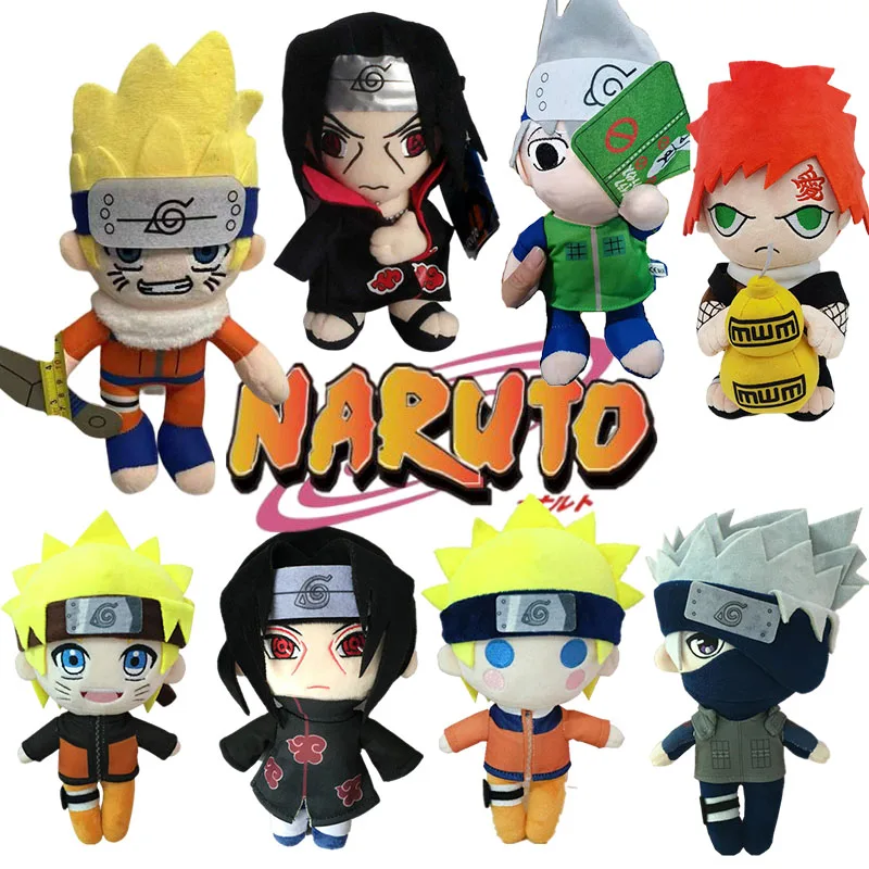 

Мультяшное Аниме Наруто плухе Узумаки Гаара Учиха Саске Итачи Хатаке Какаси плюшевые куклы игрушки для детей подарки на день рождения