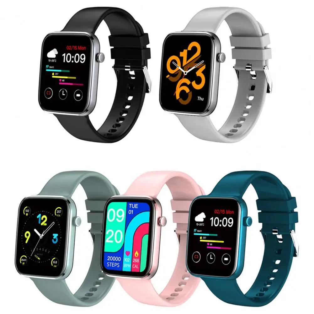 

Z15 Smart Watch Waterproof 1.7in HD Screen TPU Heart Rate Blood Pressure Fitness Tracker for Fitness Intelligent Wearable Device