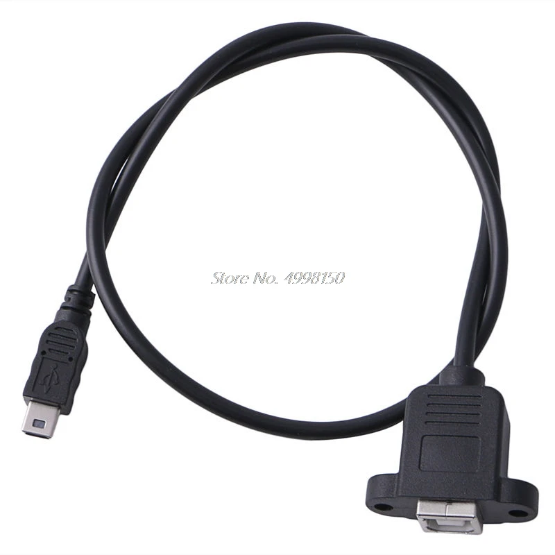 Монтажный кабель для принтера + винт Mini USB 5 Pin Male to 2 0 B Jack Female оптовая продажа