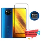 Стекло для Xiaomi Poco X3 M3 F3 Защитная пленка для экрана полное покрытие закаленное стекло для Xiaomi Poco X3 NFC стекло для Xiaomi Poco X3 Pro