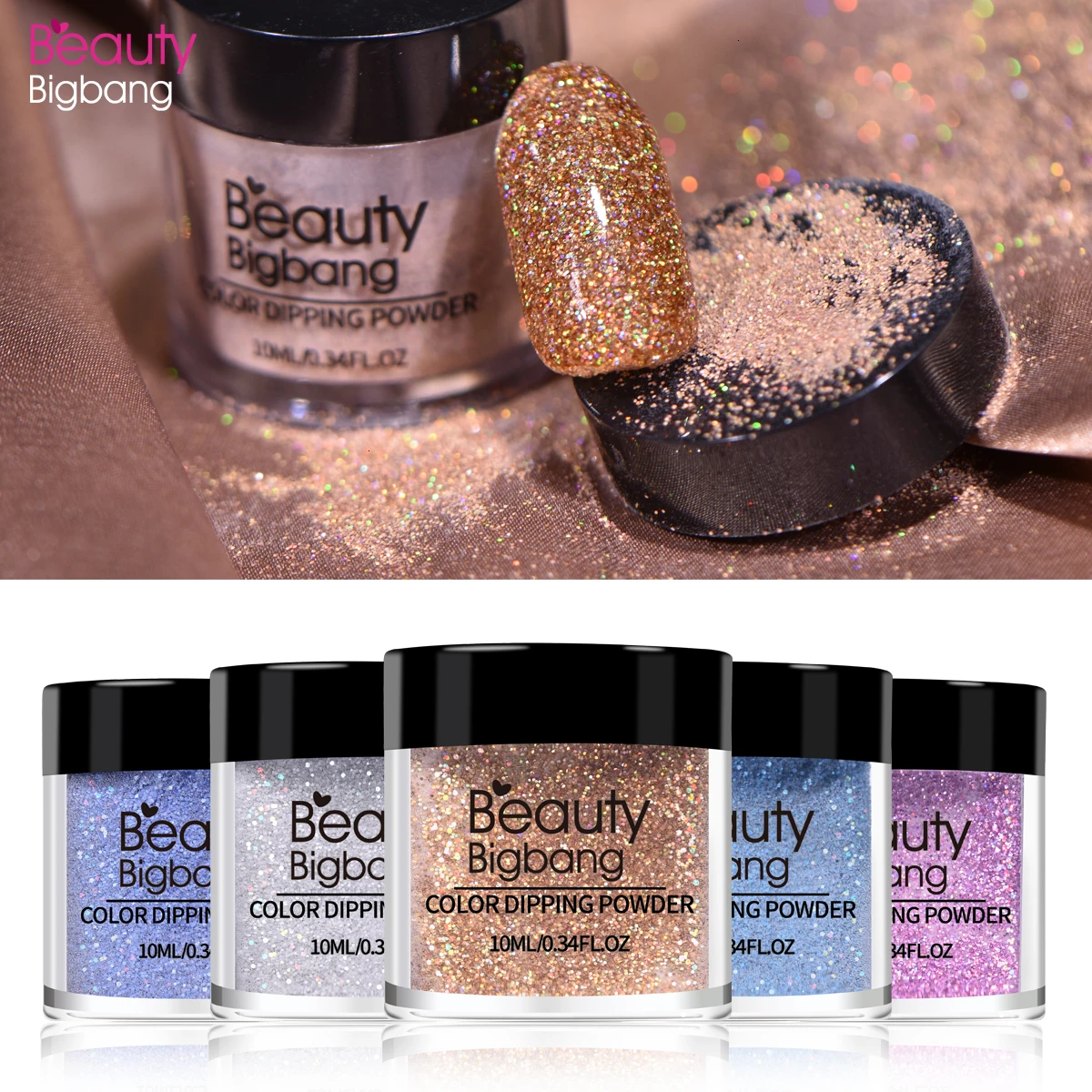 BEAUTYBIGBANG 1 коробка сияющая пыль дизайн ногтей блеск декоративный пигмент порошок хром блесток золото лазер серебро лак Маникюрный Инструмент