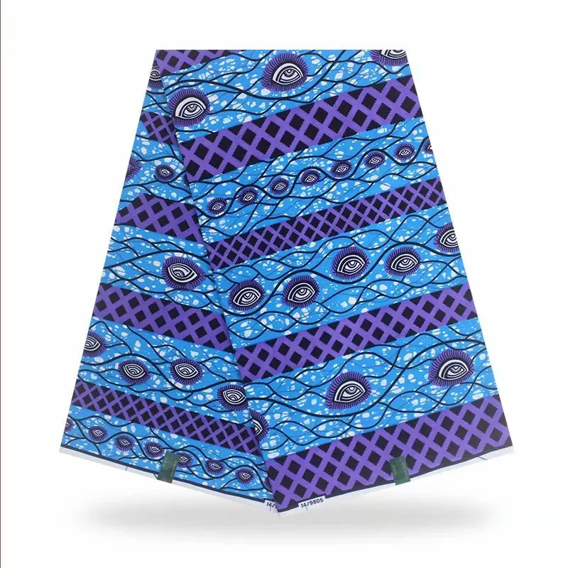 

african fabric 100% Cotton Wax African Real African Cotton Wax Veritable African Print Fabric For Party Dress
