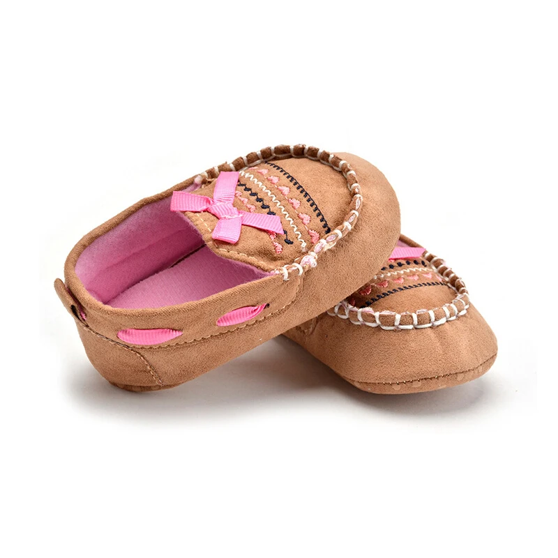 Модная Повседневная весенне-Осенняя обувь для новорожденных девочек Милая без