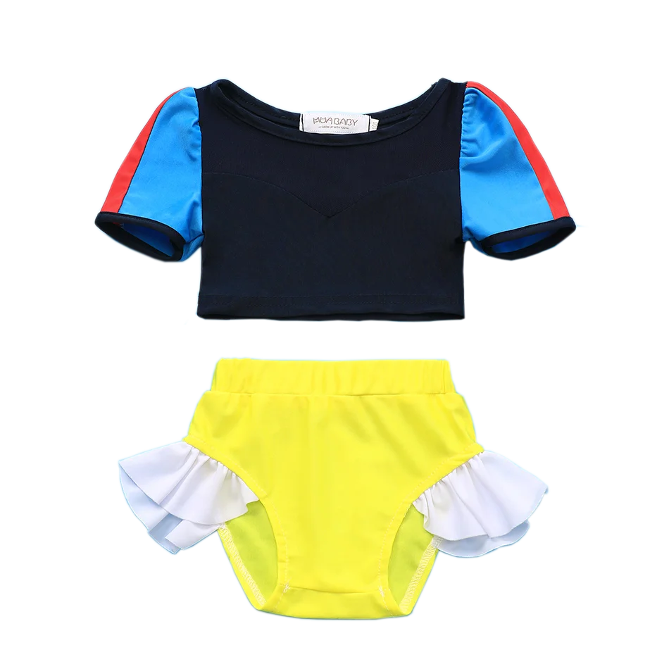 Женский слитный купальник принцессы сплошной купальный костюм для маленьких