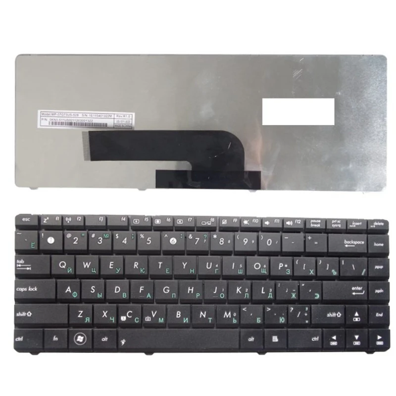 Ру черный для ASUS K40 K40AC K401 K40IE K40IN K40AB K40AN K40A x8ain X8AC X8AE K40E X8IC X8E ноутбук клавиатура на русском