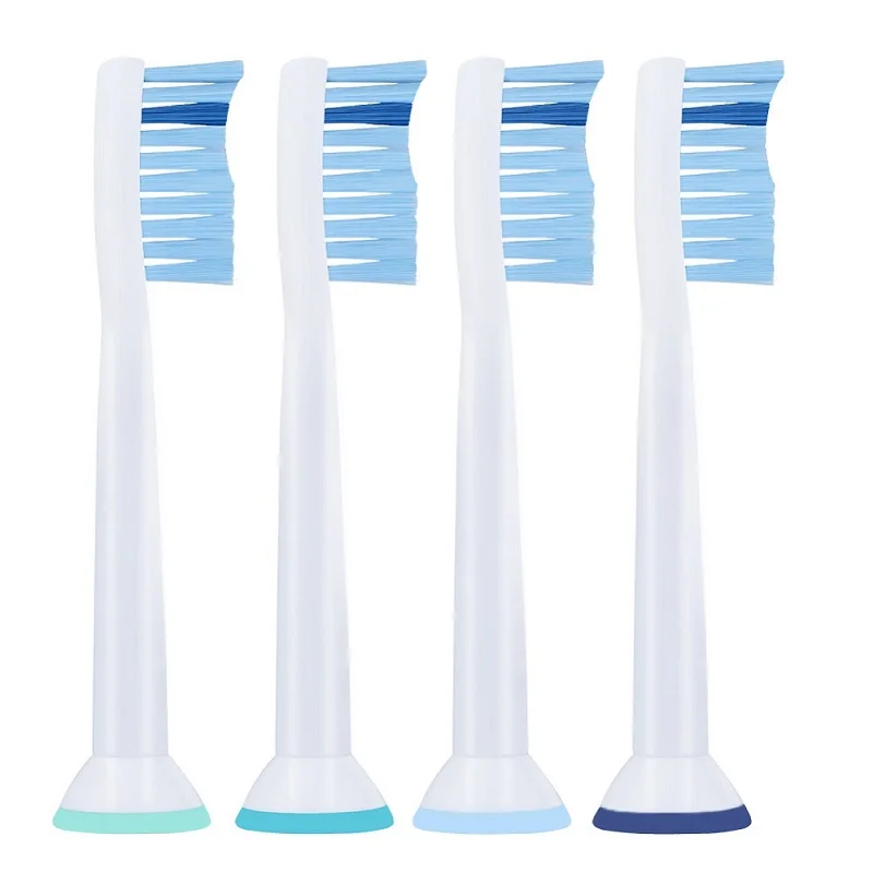 4 шт. HX6054 сменные насадки для зубных щеток для Philips Sonicare Чувствительная Чистая электрическая зубная щетка умная Выцветшая щетина