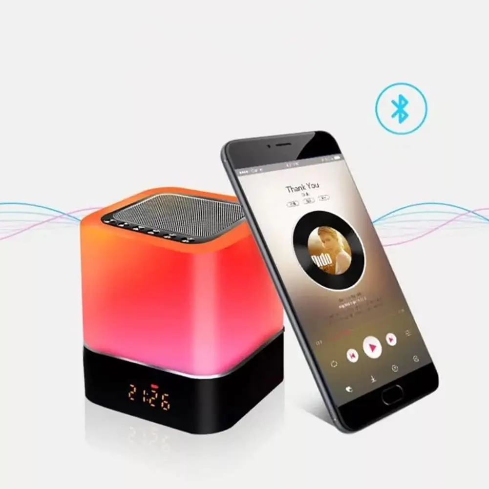 СВЕТОДИОДНЫЙ цветной Bluetooth-динамик портативный ночсветильник с USB-разъемом