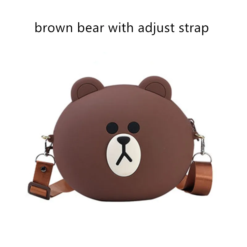 adjust strap Женская сумка на плечо, Женская милая силиконовая мультяшная сумка-мессенджер, новая Студенческая Повседневная сумка, дизайнерские сумки через плечо для женщин - Цвет: adjust strap