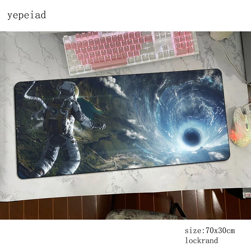 

Sci Fi Astronaut mouse pad 800x300x4mm mats Halloween Gift Computer mouse mat gaming accessories big mousepad keyboard pc gamer