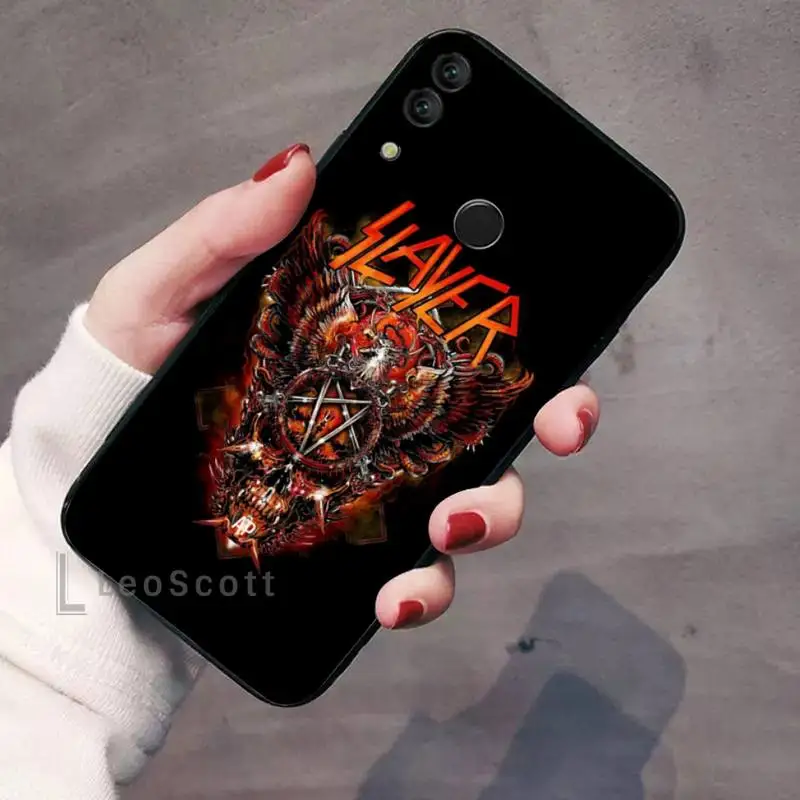 

Slayer Heavy Metal Rock Band Amazing Phone Case For Huawei Honor view 7a5.45inch 7c5.7inch 8x 8a 8c 9 9x 10 20 10i 20i lite pro