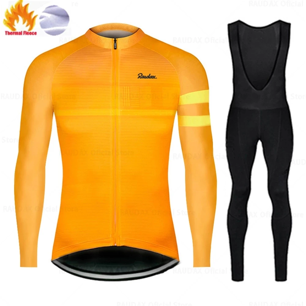 Новинка 2022 зимний теплый флисовый комплект RAUDAX одежда для велоспорта мужской