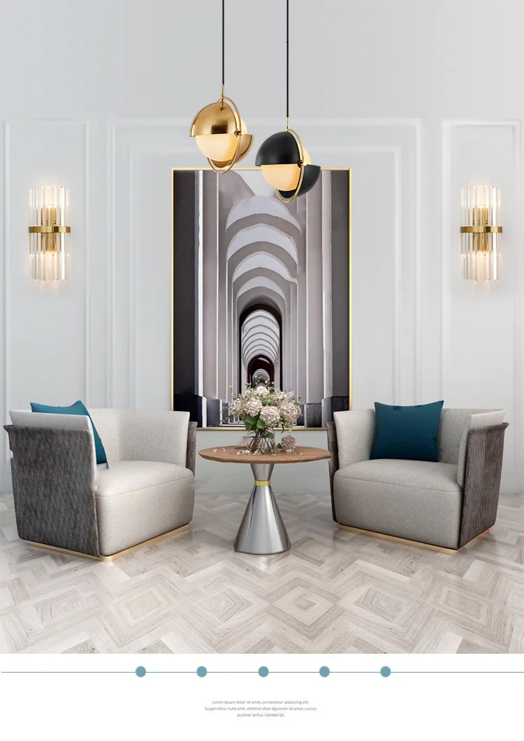 Хрустальный настенный светильник Северная Европа постмодерн гостиная спальня