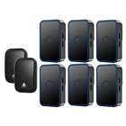 WEMEDA автономный беспроводной дверной звонок Водонепроницаемый без необходимости батарея домашний дверной звонок 60 колокольчиков США ЕС Великобритания вилка 2 кнопки 6 приемник