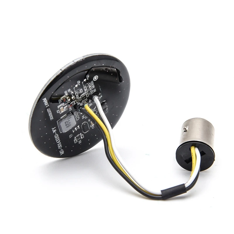 

1157 LED SMD Front Rear Turn Signal Light Bulb with Smoke Lens Cover Kit Compatible for 1986-2020 White/Amber