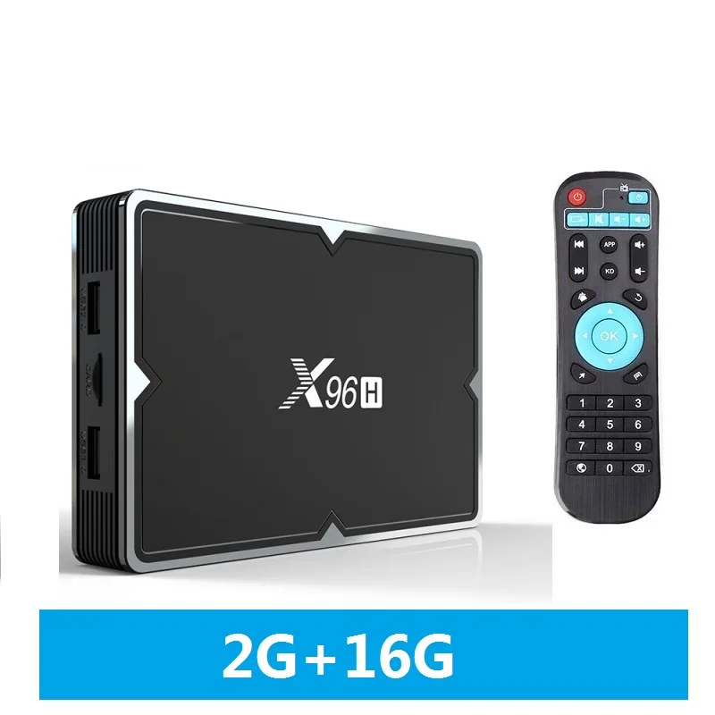 X96H Android 9,0 Смарт ТВ приставка 6K 4K H.265 2,4G 5G беспроводная wifi приставка PK H96 max x96max - Цвет: 2G16G TV box