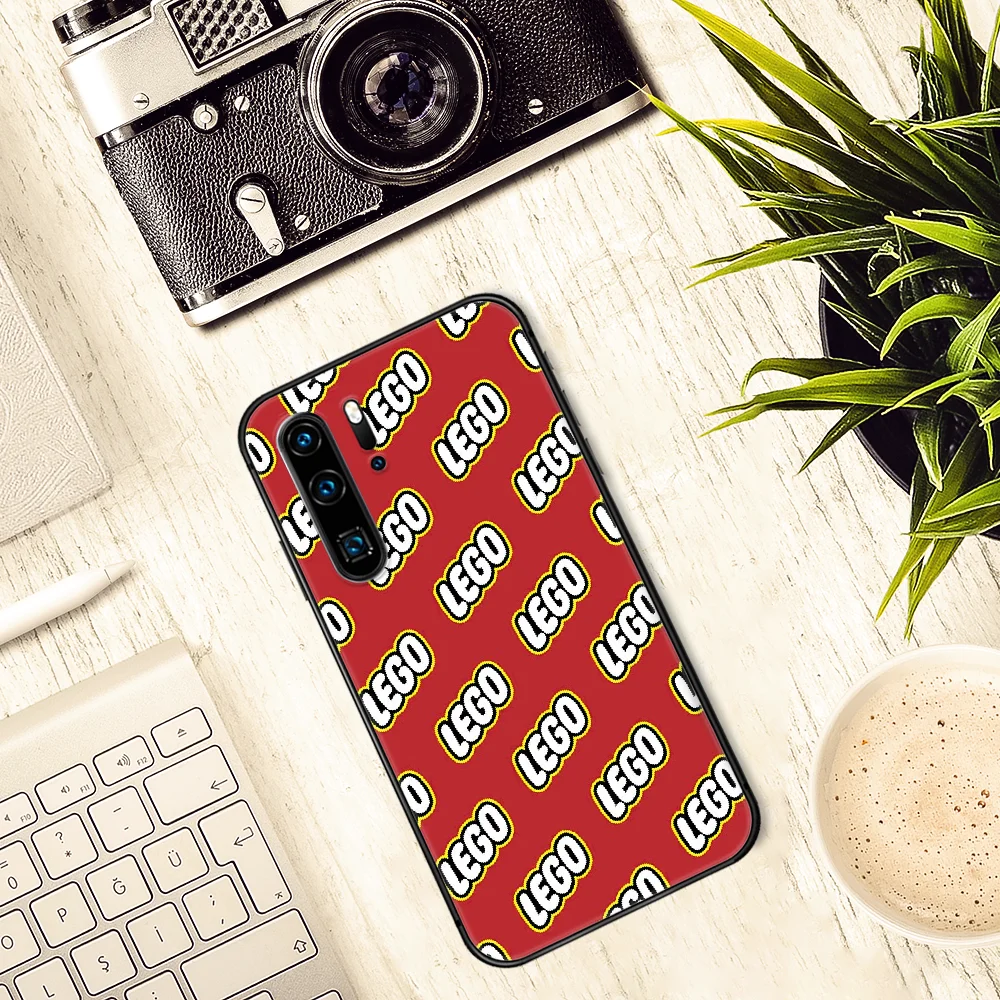

LEGOs Phone Case For Huawei P Mate 10 20 30 40 Lite Pro smart Z 2019 nova 5t black Cover Luxury Cell 3D Back Painting Bumper