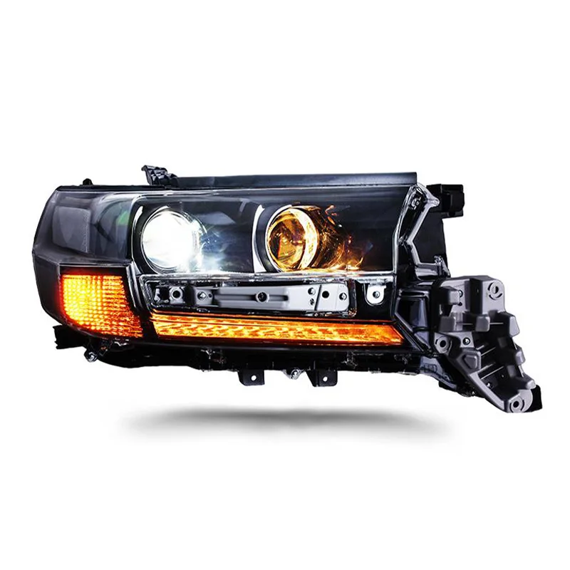 Автомобильный светодиодный налобный фонарь для Toyota Land Cruiser LC200 2016 2017 2018 головной