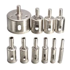 Набор алмазных сверл для стекла, мрамора, керамики, плитки, 10 шт.