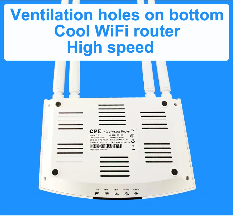 4G LTE CPE/Router 300Mbps Gateway Unlocked Wifi Router 4G LTE FDD TDD RJ45 Ethernet Ports&Sim Card Slot Up to 32user