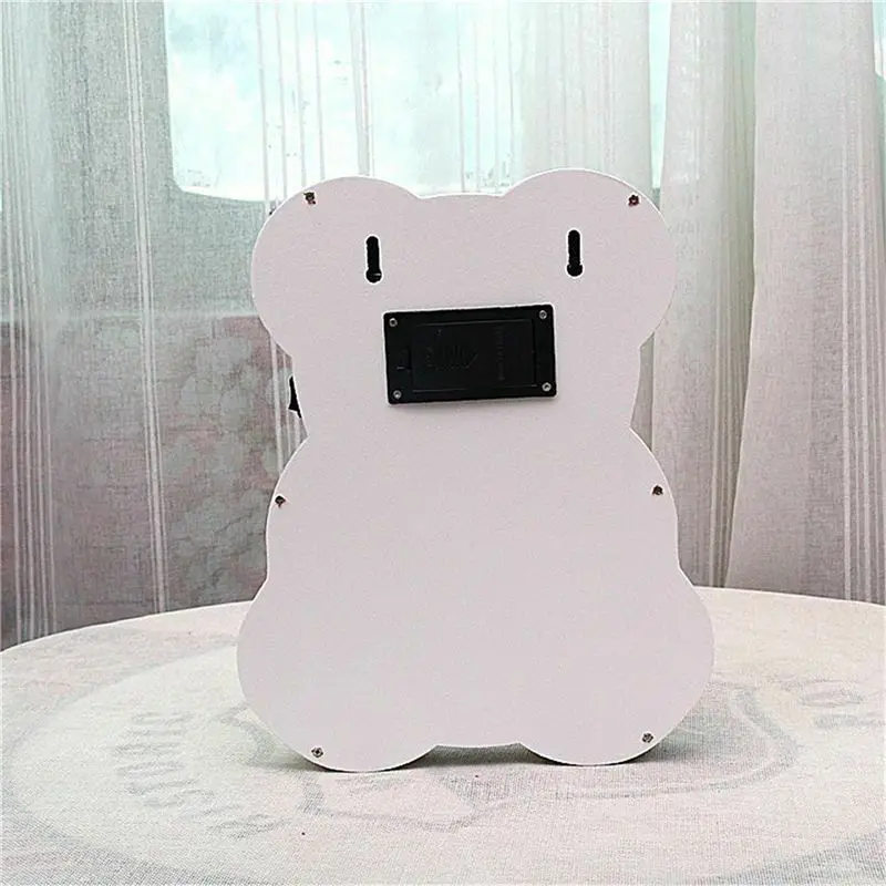 Nordic Стиль медведь светодиодный ночной Светильник деревянный мультфильм