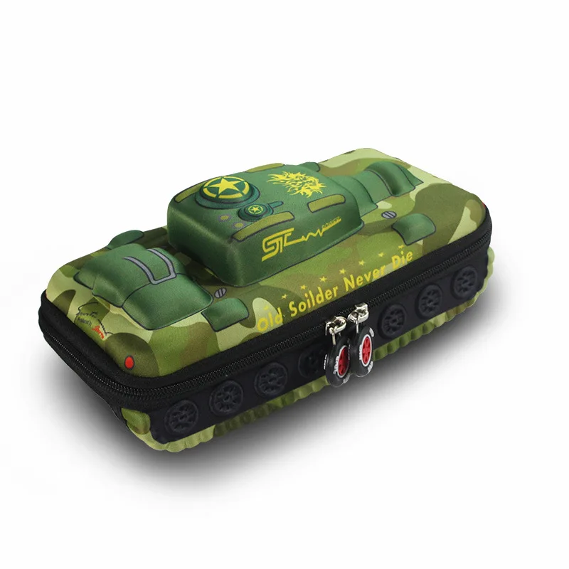 Simple Pencil Case EVA Multi-function Large Capacity Student Military Tank Creative Boys and Girls Learning Gifts |