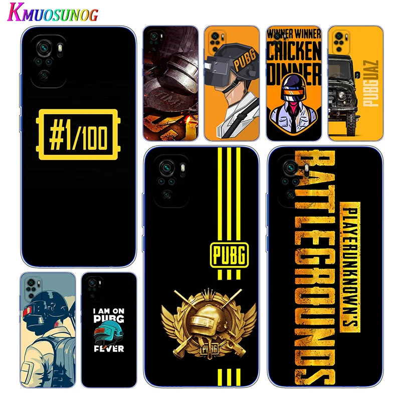 

Transparent Cover Game PUBG For Xioami Redmi Note 10 10S 9T 9S 9 8T 8 7S 7 6 5A 5 4X 4 Pro Max Phone Case
