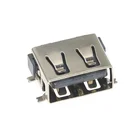 10 шт.лот, внутренняя деформирующая кромка, USB 2,0, 4 контакта, тип A, SMT, 4 фута, 180 градусов, обжимной разъем для зарядки, гнездо, коннектор, переходник для провода