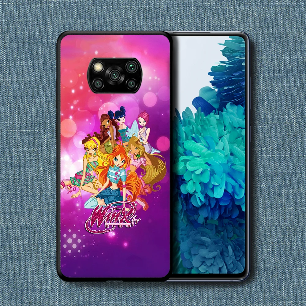 

Winx Clubs Phone Case For Xiaomi Mi Note 10 A3 9 MAX 3 A2 8 9 Lite Pro Ultra black Back Soft Shell Tpu Waterproof Silicone