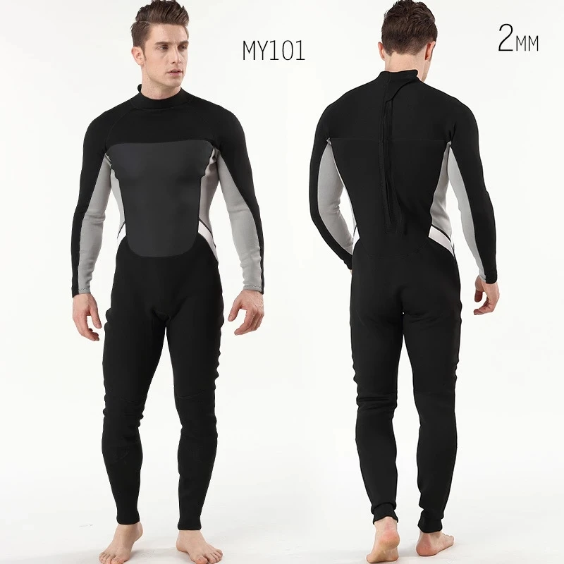 

Diving suit 2mm Neoprene full body one piece snorkeling surfing spearfishing wetsuit for men and women winter thermal swimwear