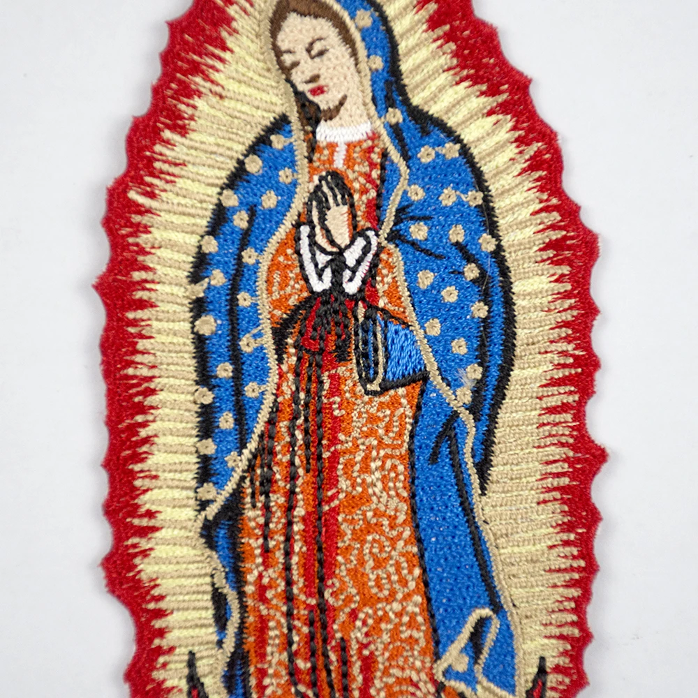 Нашивки с вышивкой наш леди Гуадалупе Мексиканский католицизм железная оболочка