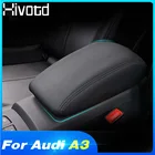 Чехол для автомобильного подлокотника Ауди A3 Audi A3 8 в, защитный чехол из искусственной кожи, декоративные подкладки для центральной консоли, аксессуары для внутренних деталей,2014-2020