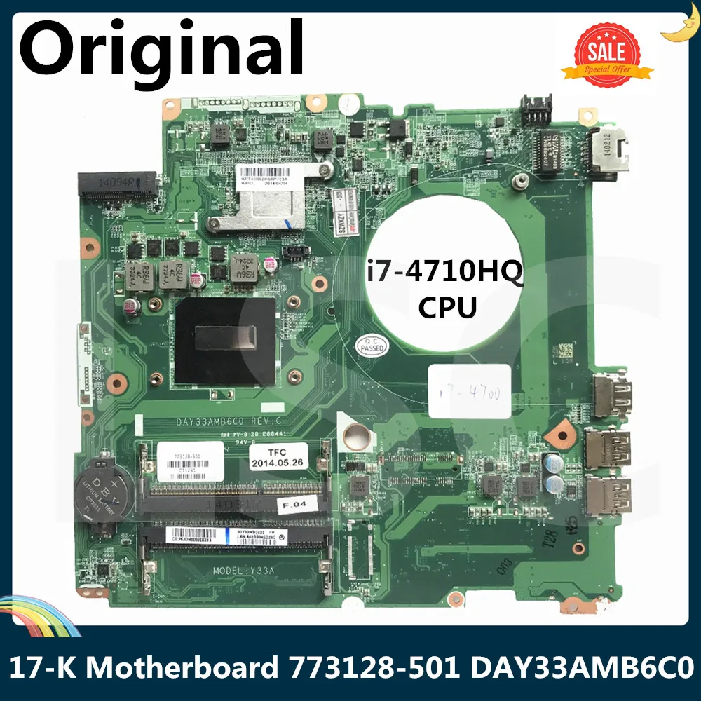 СОП 17 3 &quotдюймов для HP Envy 17-K 17T-K M7-K010DX материнская плата портативного компьютера с