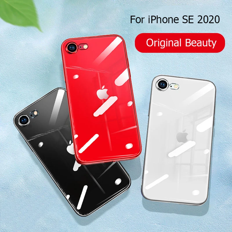 Чехол для iPhone SE 2020 прозрачный с покрытием