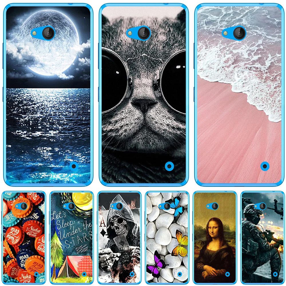

Чехлы для Microsoft Nokia Lumia 540 550 630 640 640XL, задняя крышка телефона, защитные милые Чехлы, роскошные сумки